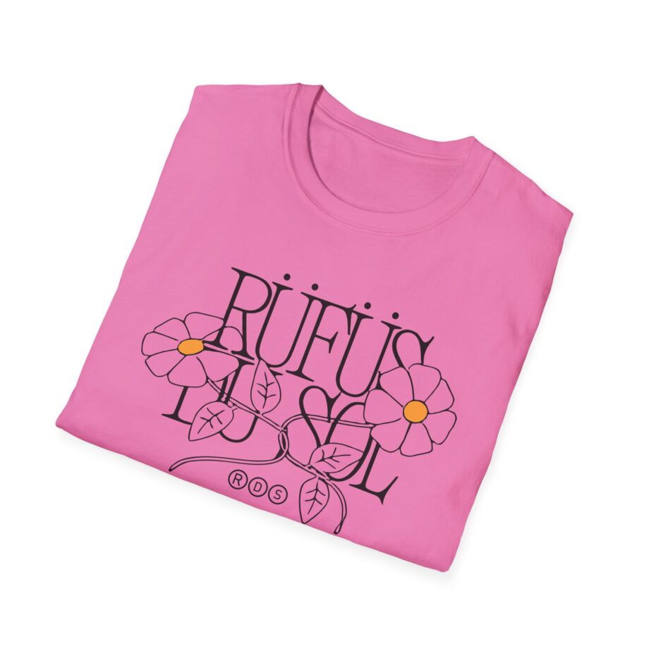 Rufus Du Sol Flower Ecru Unisex Softstyle T-Shirt