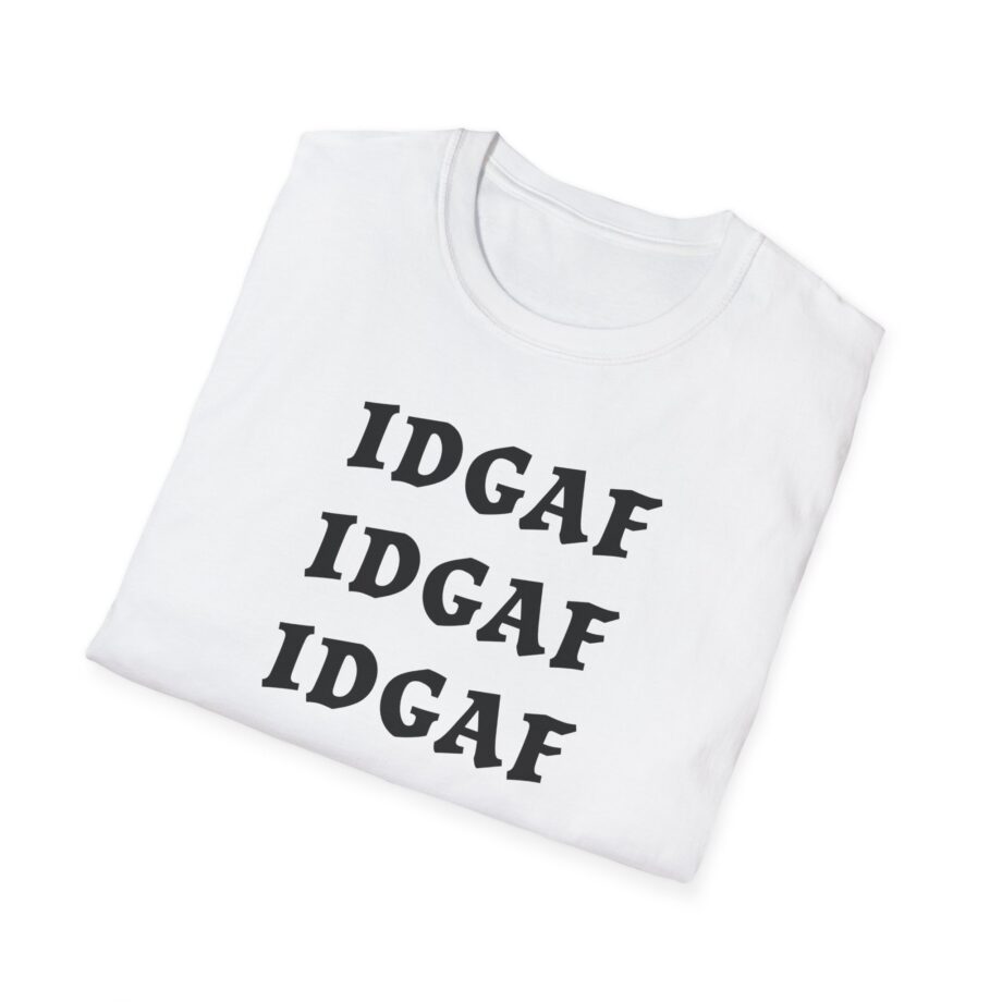 Sadie Crowell Idgaf Neon Middle Finger Unisex Softstyle T-shirt