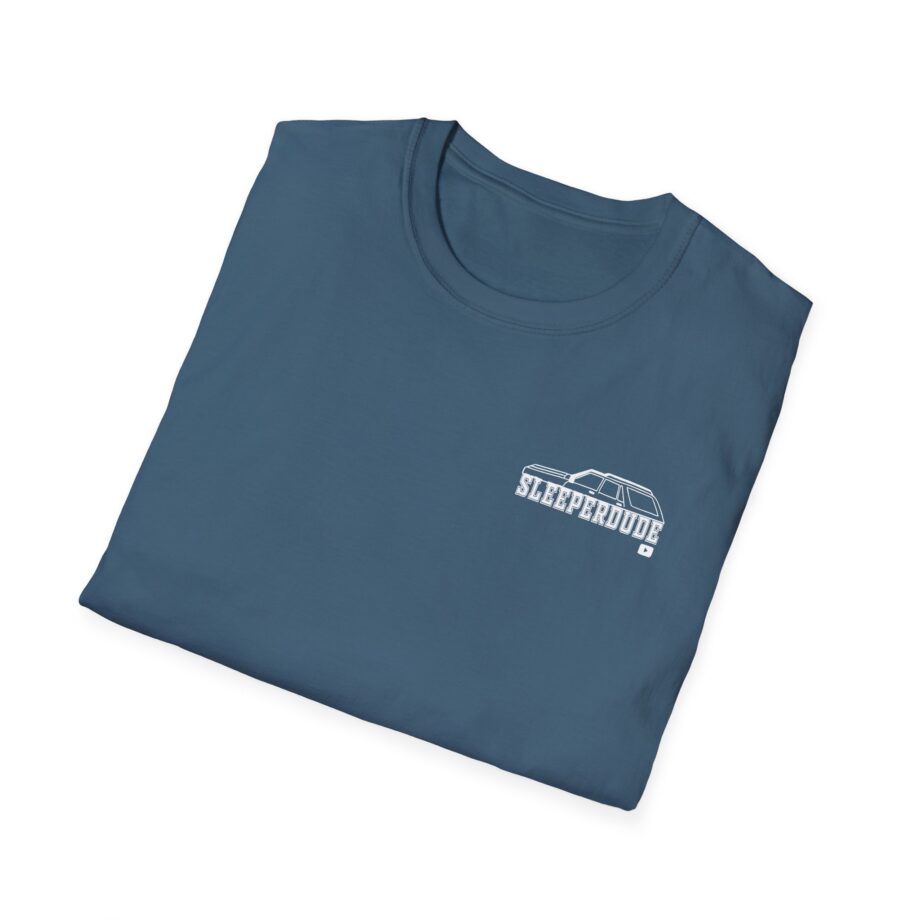 Sleeperdude It'sjust a Little Whiskey Dent on Back Unisex Softstyle T-Shirt