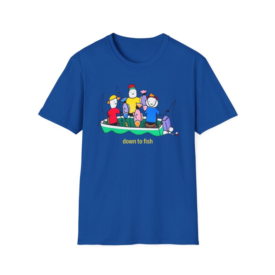 Super Mega Down to Fish Unisex Softstyle T-shirt