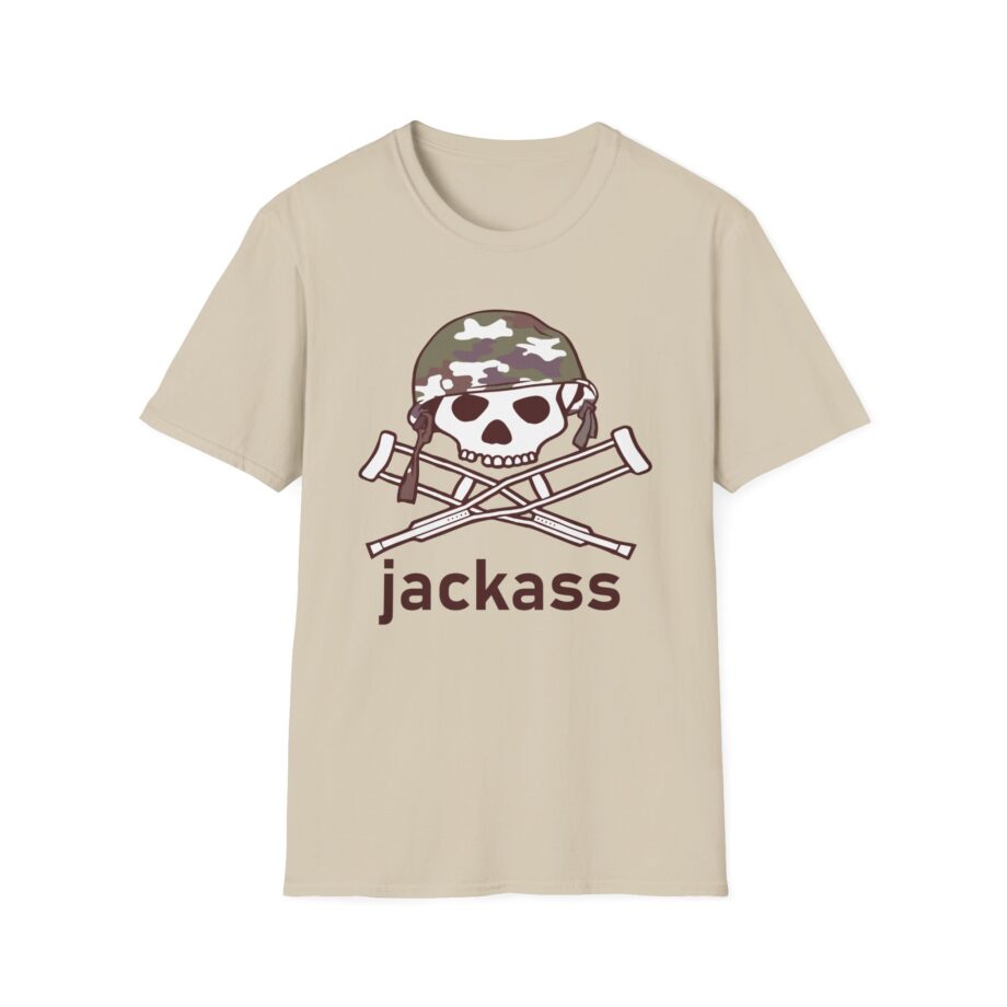 Jackass Camouflage Helmet Unisex Softstyle T-Shirt