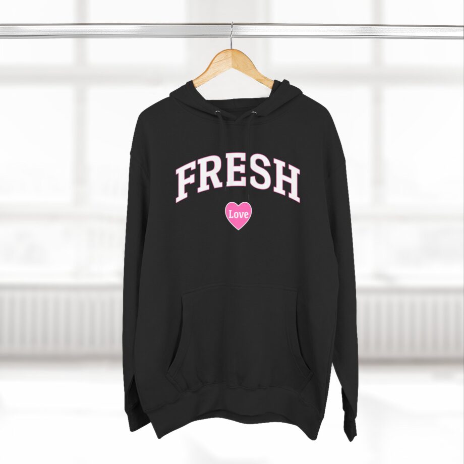 Fresh Love Three-Panel Fleece Hoodie