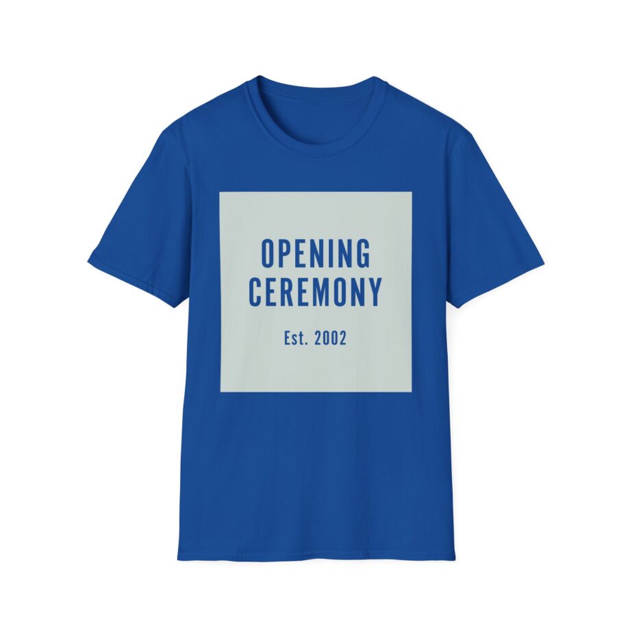 Rewinside Opening Ceremony Est. 2002 Unisex Softstyle T-shirt