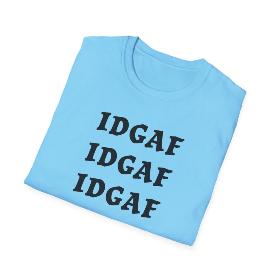 Sadie Crowell Idgaf Neon Middle Finger Unisex Softstyle T-shirt