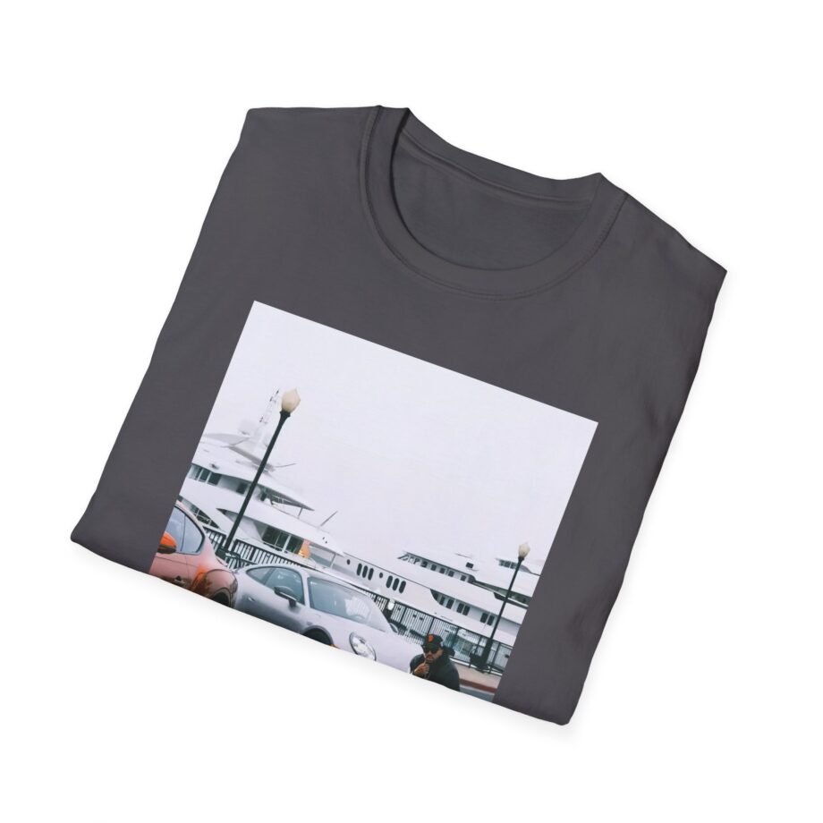 Larry June Spaceships on the Blade Unisex Softstyle T-shirt