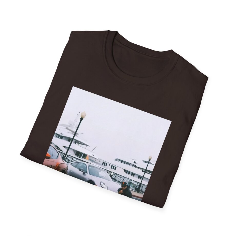 Larry June Spaceships on the Blade Unisex Softstyle T-shirt