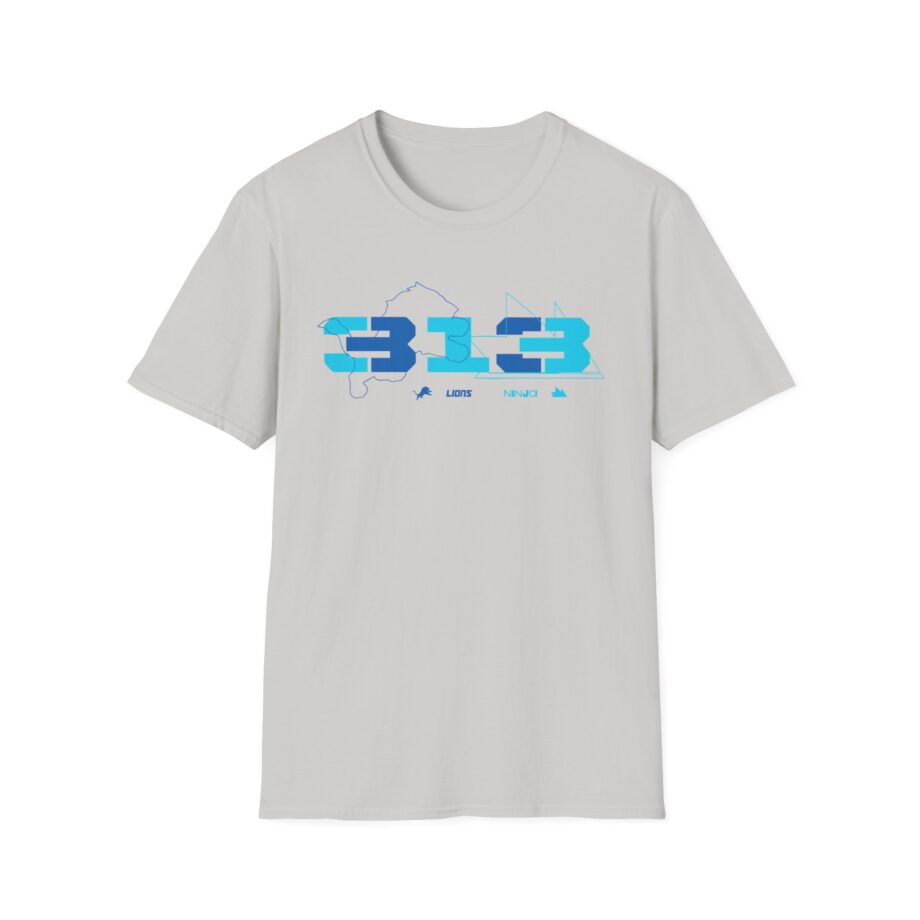 Ninja Detroit Lions Unisex Softstyle T-Shirt