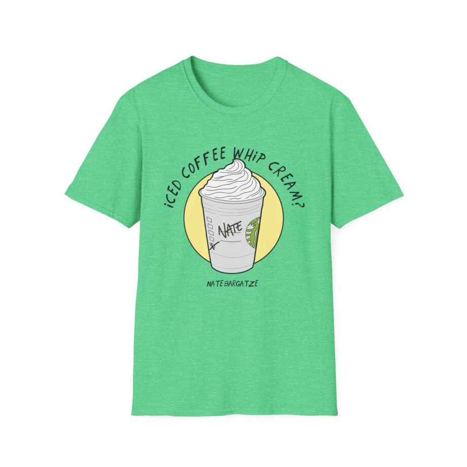 Nate Bargatze  Iced Coffee Whip Cream Unisex Softstyle T-Shirt