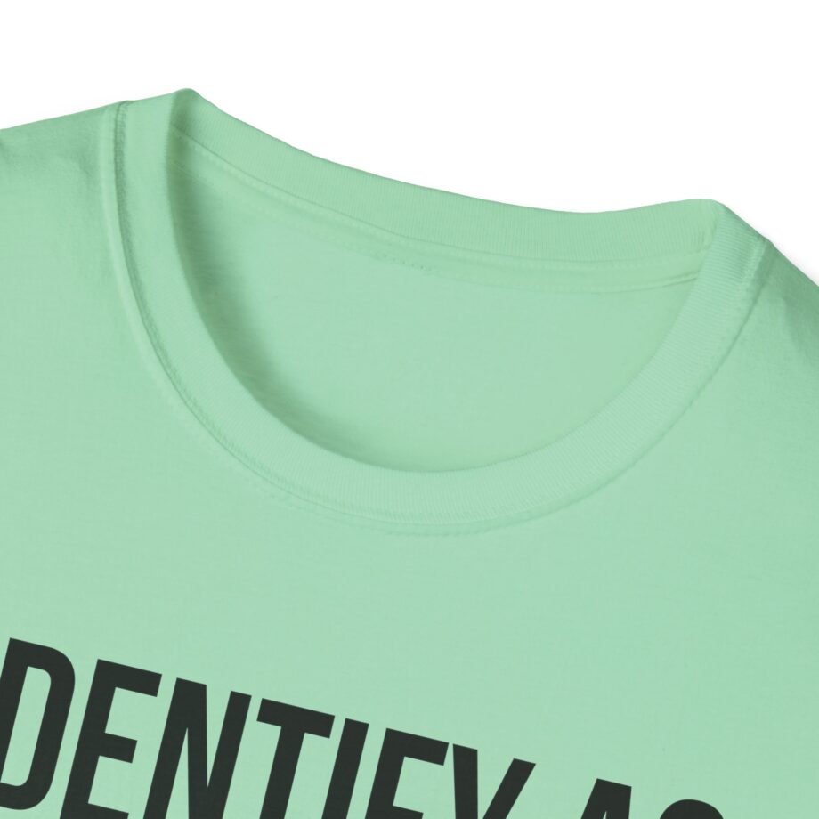 I Identify as an American Unisex Softstyle T-shirt