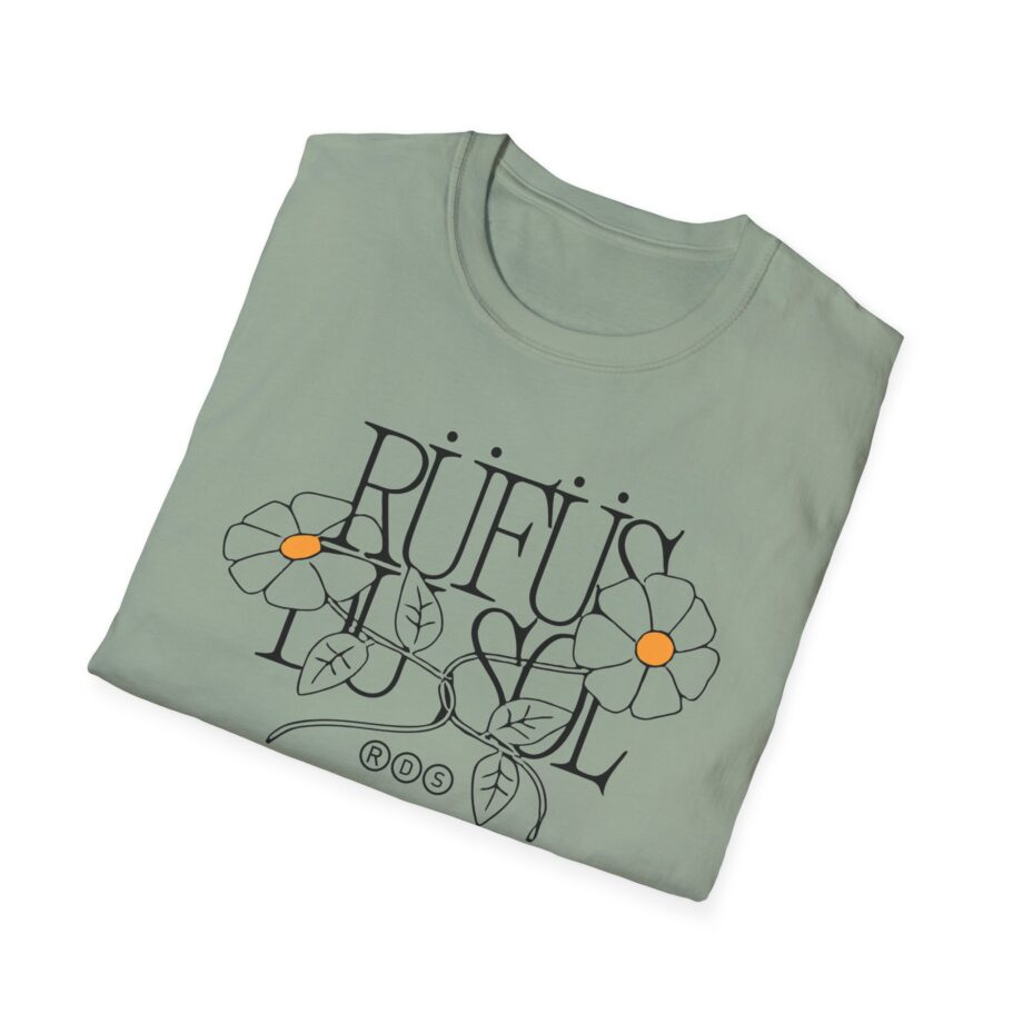 Rufus Du Sol Flower Ecru Unisex Softstyle T-Shirt