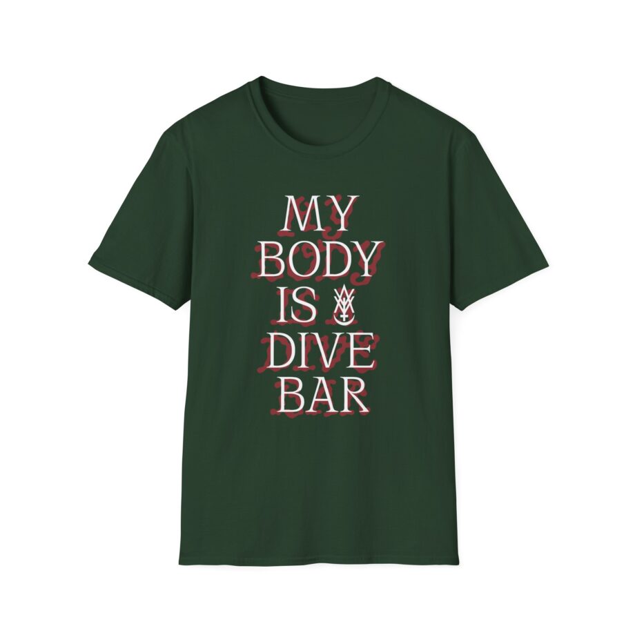 Amigo the Devil My Body is Dive Bar Unisex Softstyle T-shirt