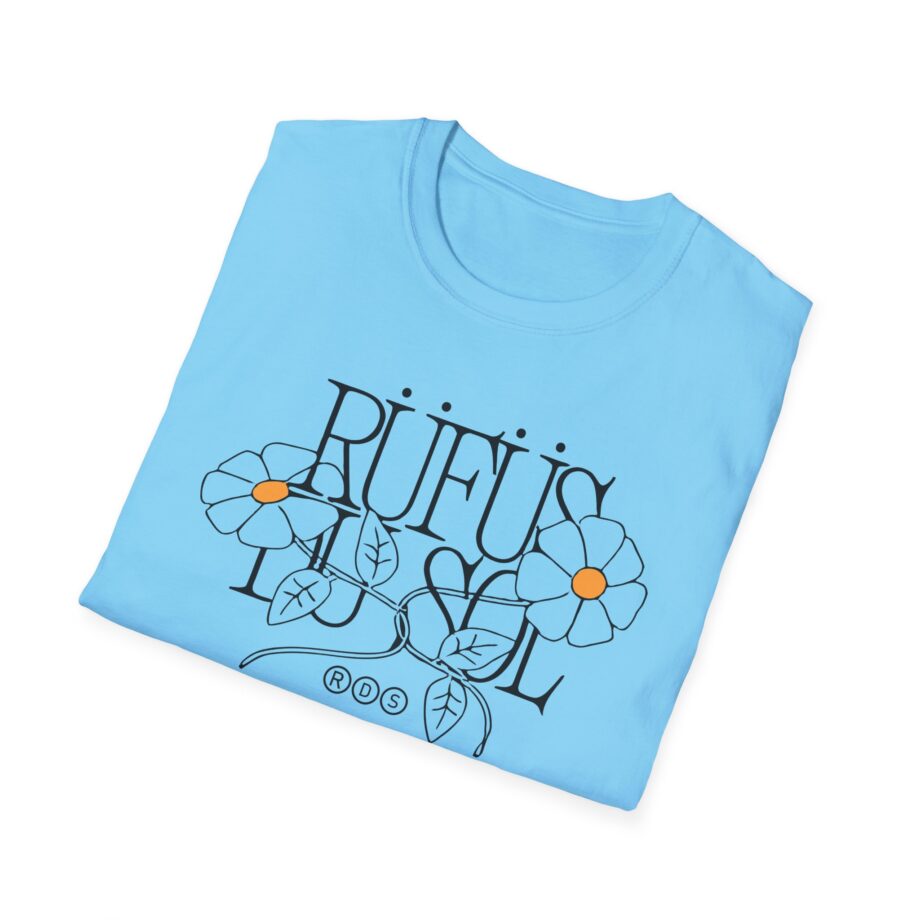 Rufus Du Sol Flower Ecru Unisex Softstyle T-Shirt