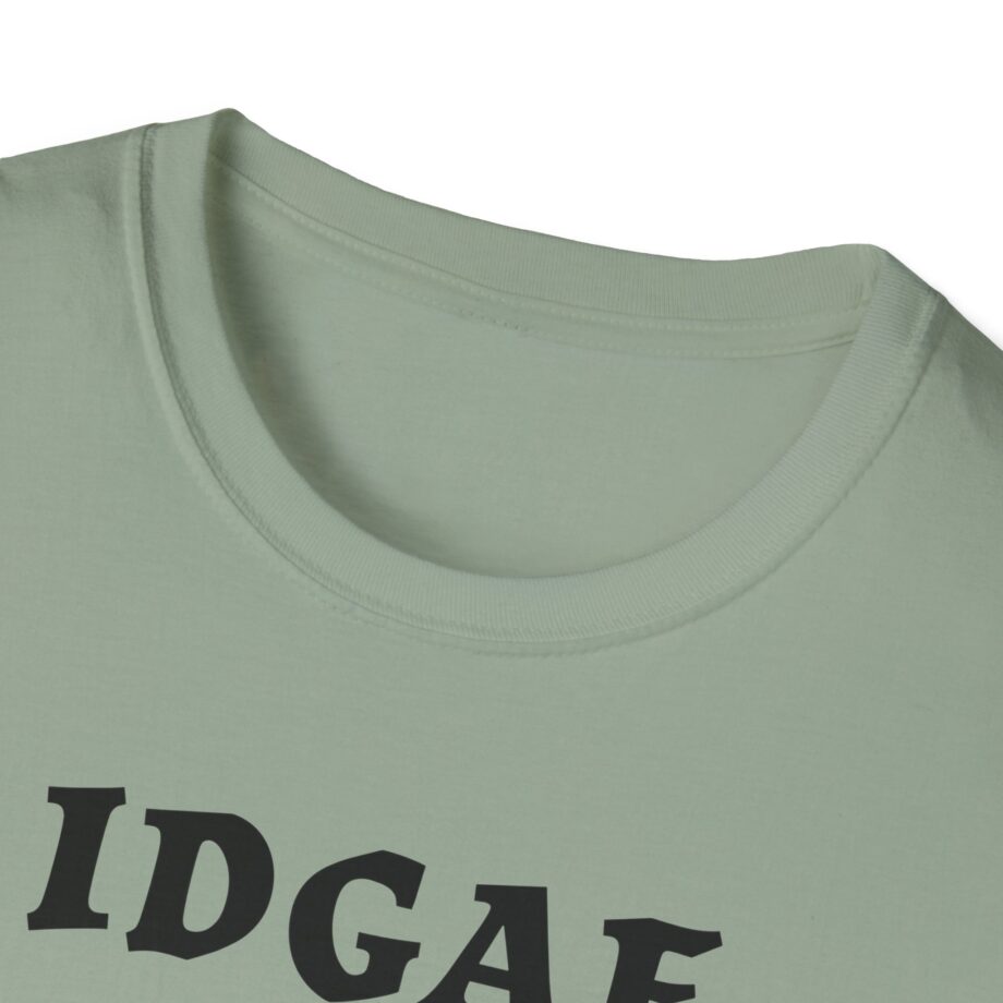 Sadie Crowell Idgaf Neon Middle Finger Unisex Softstyle T-shirt