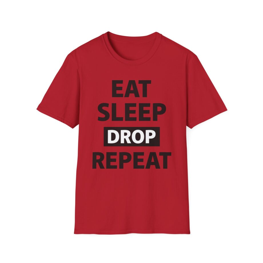 Morgz Eat Sleep Drop Repeat Unisex Softstyle T-Shirt