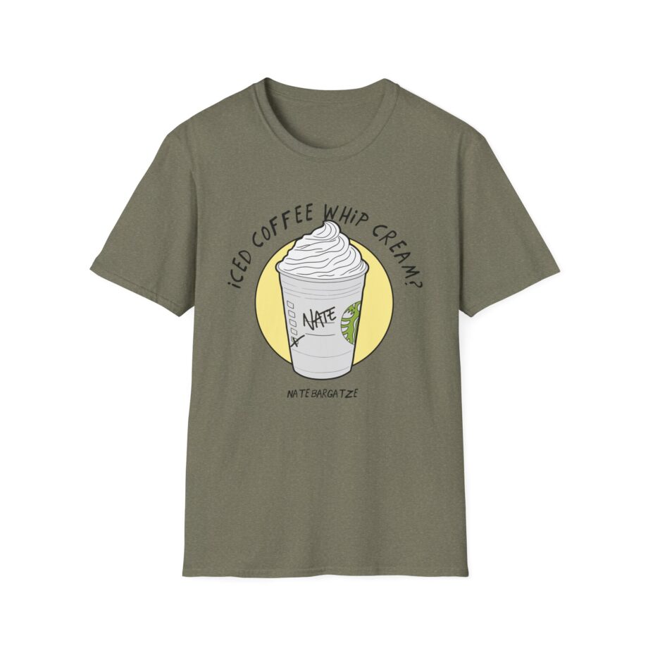 Nate Bargatze  Iced Coffee Whip Cream Unisex Softstyle T-Shirt