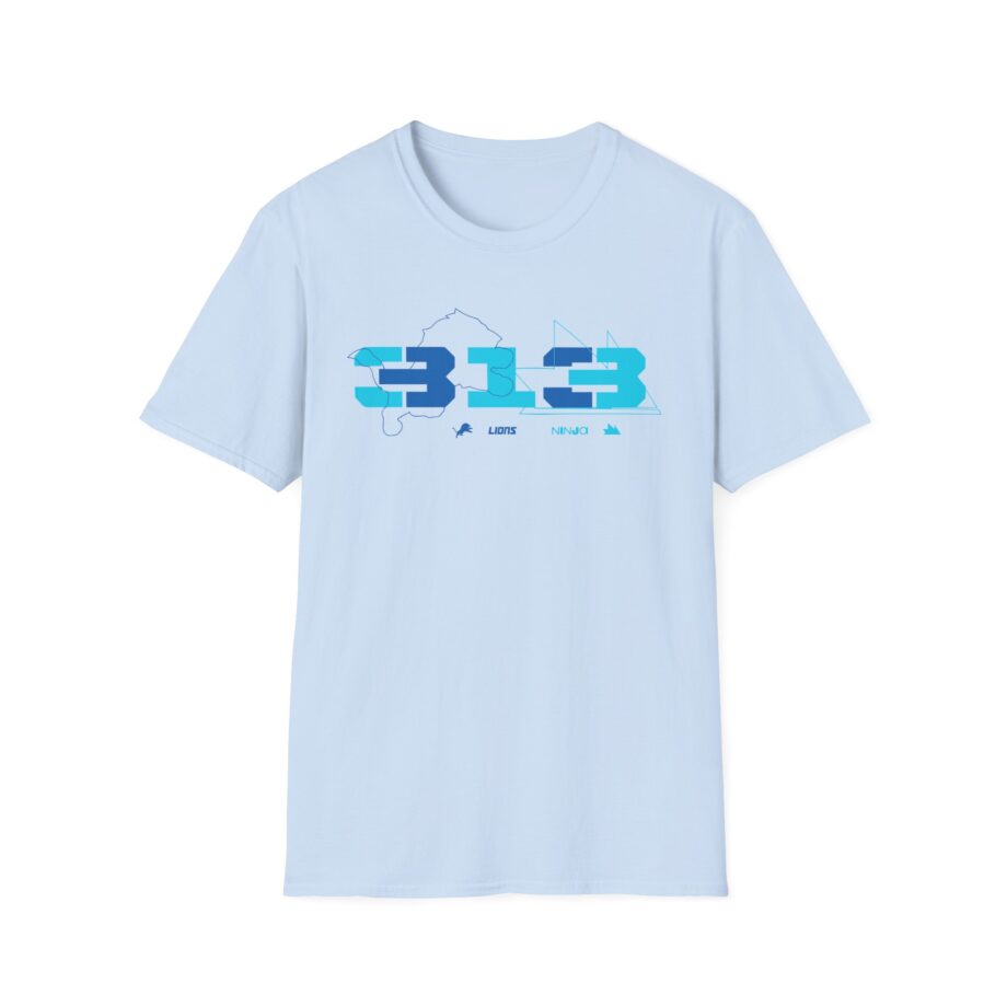 Ninja Detroit Lions Unisex Softstyle T-Shirt