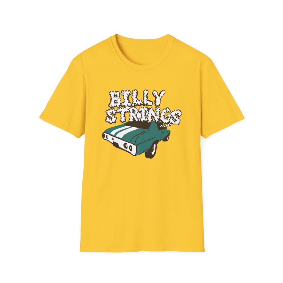 Billy Strings Imogene + Willie X Billy Strings Highway Prayers Green Car Unisex Softstyle T-shirt