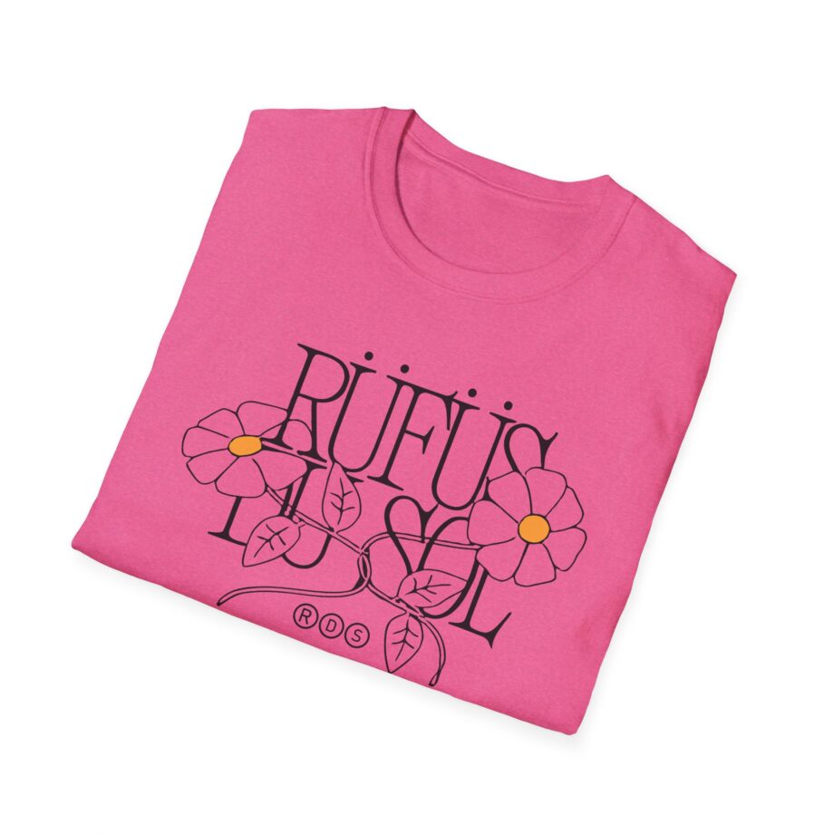 Rufus Du Sol Flower Ecru Unisex Softstyle T-Shirt