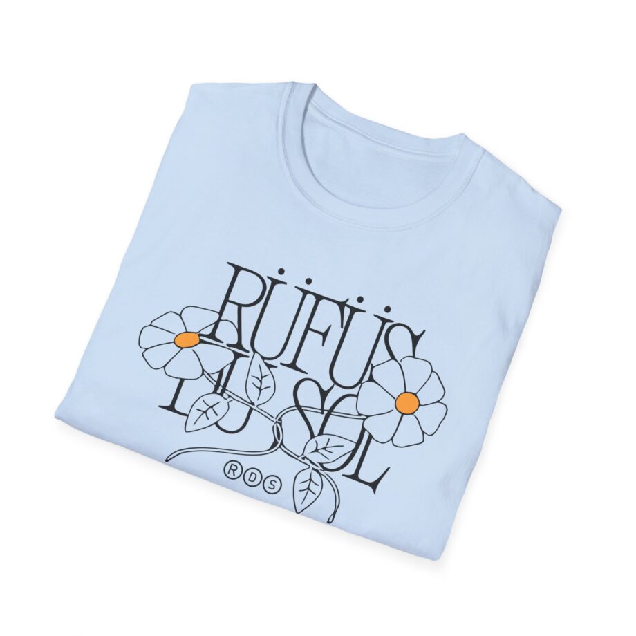 Rufus Du Sol Flower Ecru Unisex Softstyle T-Shirt