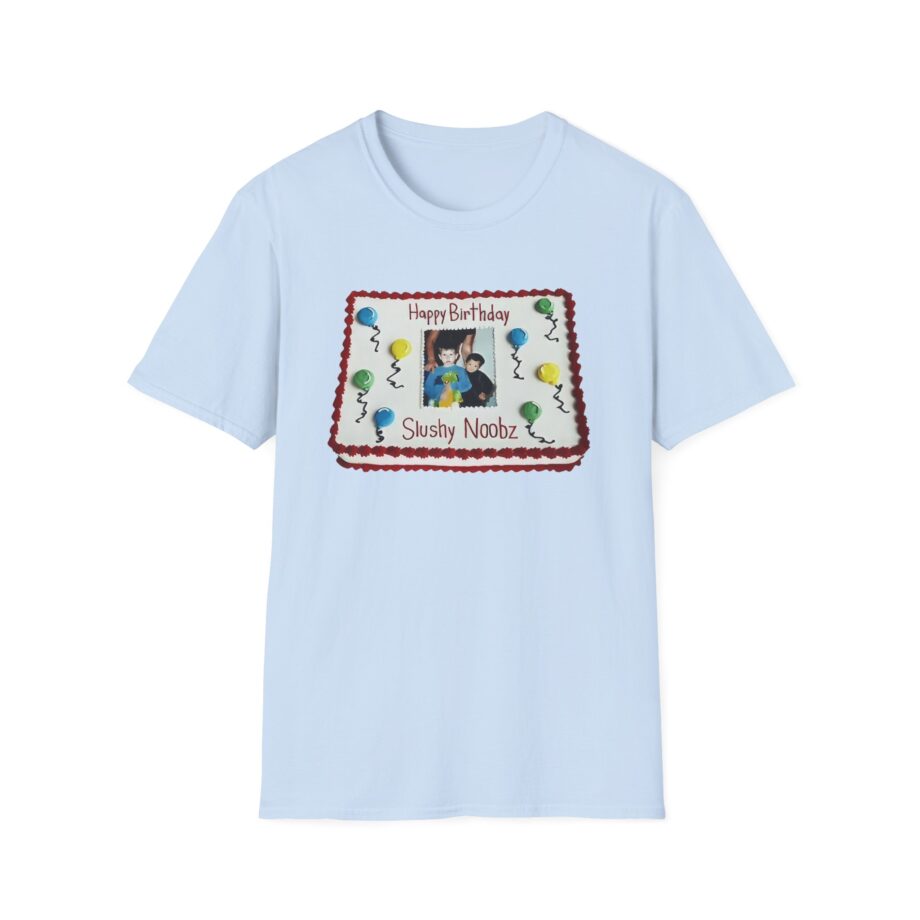 Slushy Noobz Birthday Cake Unisex Softstyle T-shirt