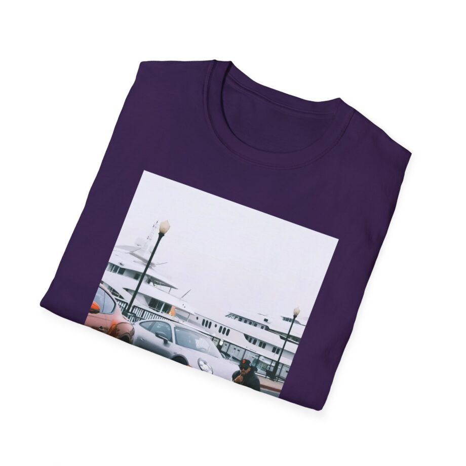 Larry June Spaceships on the Blade Unisex Softstyle T-shirt