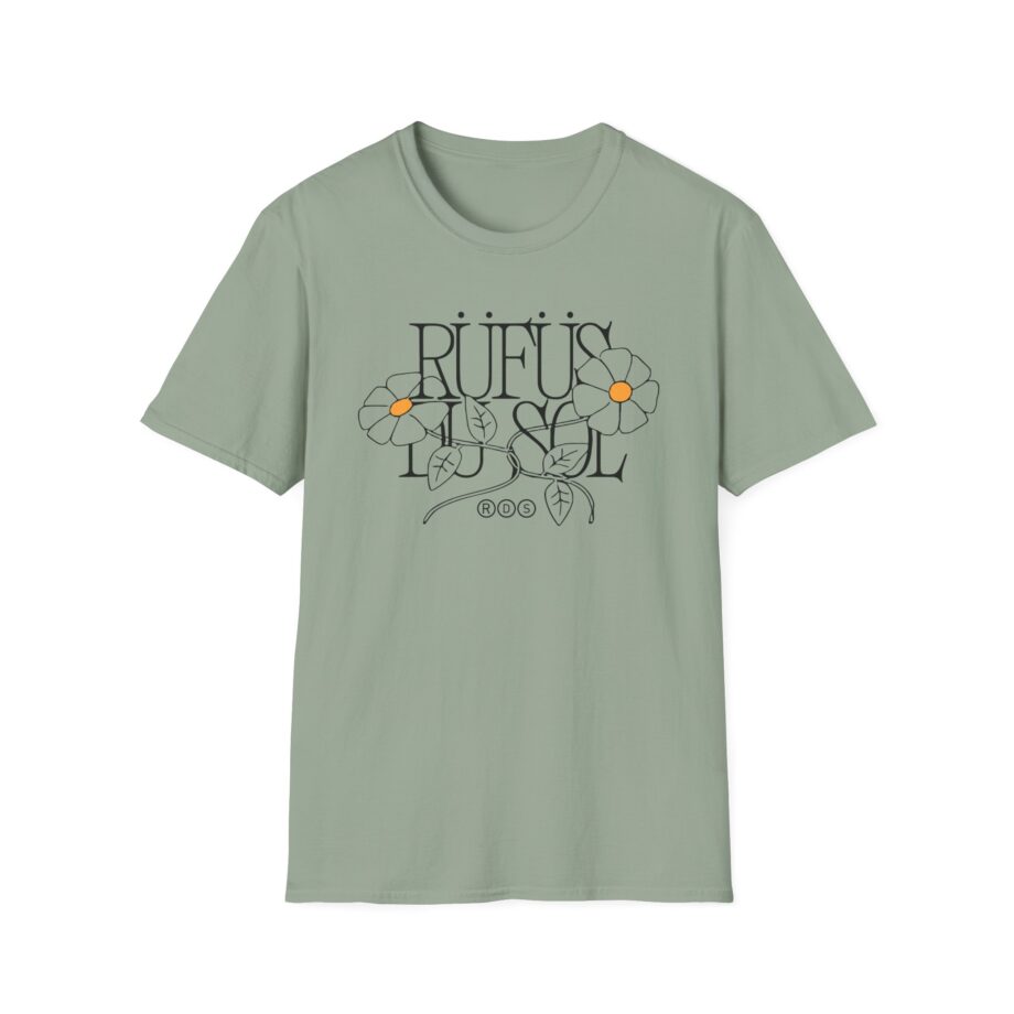 Rufus Du Sol Flower Ecru Unisex Softstyle T-Shirt