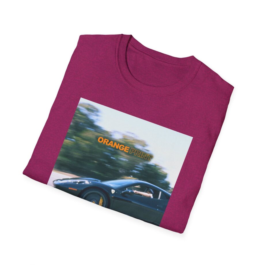 Larry June Orange Print Unisex Softstyle T-shirt