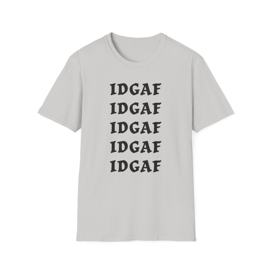 Sadie Crowell Idgaf Neon Middle Finger Unisex Softstyle T-shirt