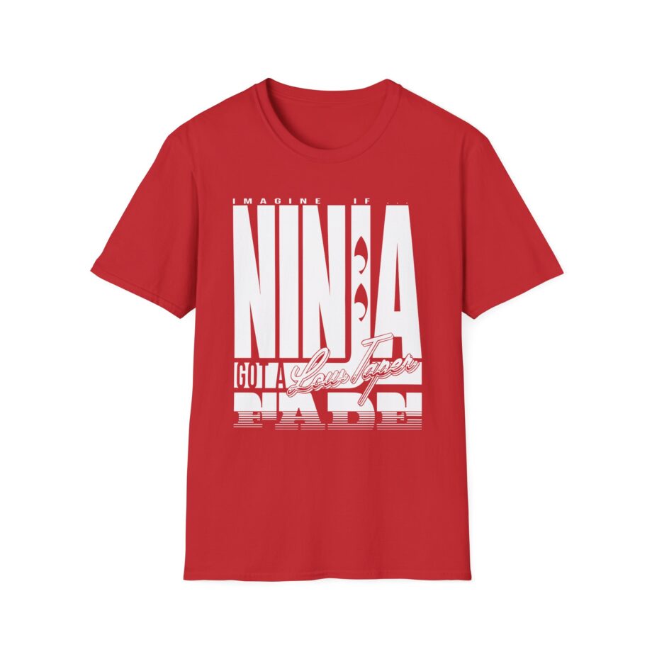 Ninja  Low Taper Fade Tan Unisex Softstyle T-shirt