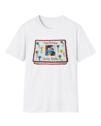 Slushy Noobz Birthday Cake Unisex Softstyle T-shirt
