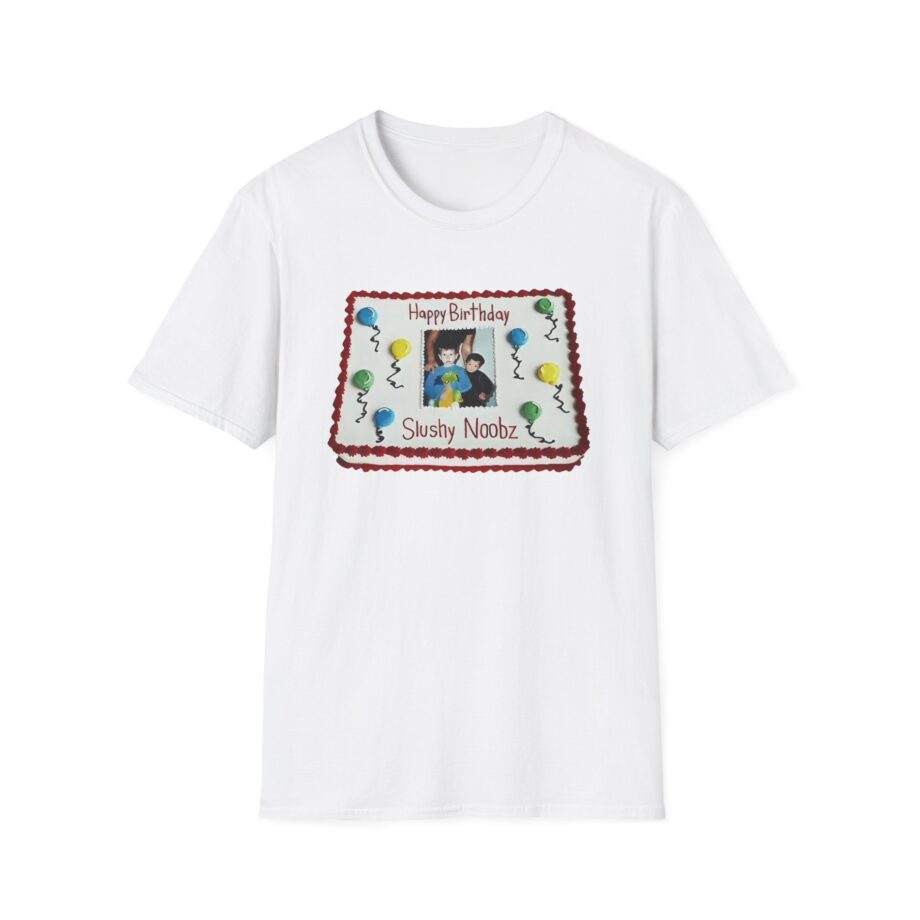 Slushy Noobz Birthday Cake Unisex Softstyle T-shirt