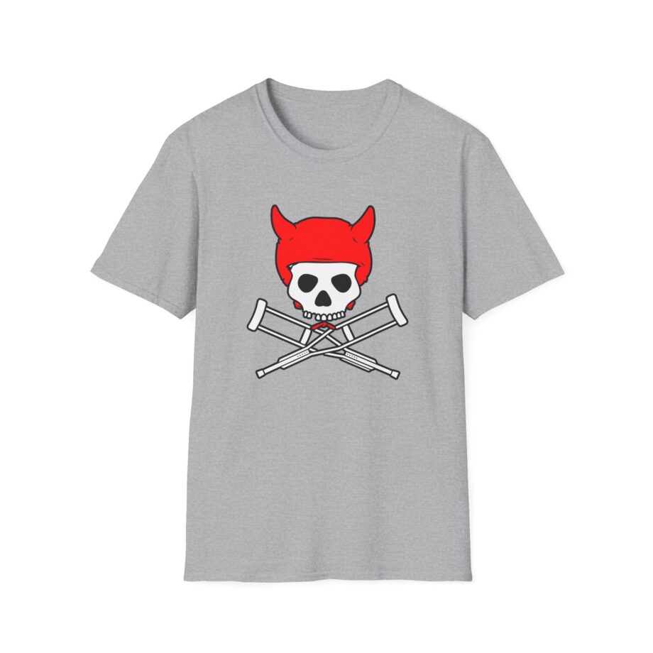 Jackass Devil Horns Skull & Crossbones Unisex Softstyle T-Shirt