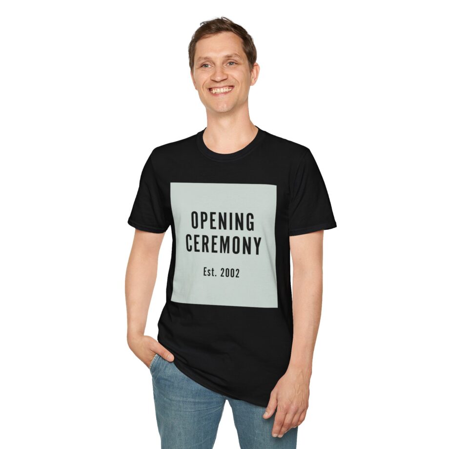 Rewinside Opening Ceremony Est. 2002 Unisex Softstyle T-shirt