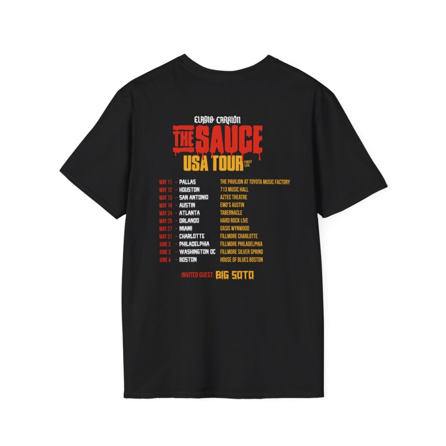 Eladio Carrion Sauce Boyz Usa Tour Unisex Softstyle T-Shirt