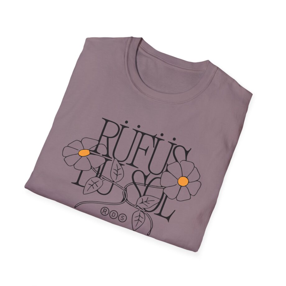 Rufus Du Sol Flower Ecru Unisex Softstyle T-Shirt