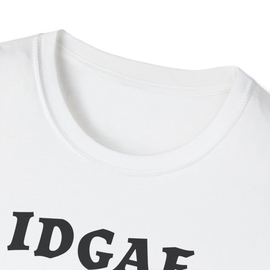Sadie Crowell Idgaf Neon Middle Finger Unisex Softstyle T-shirt