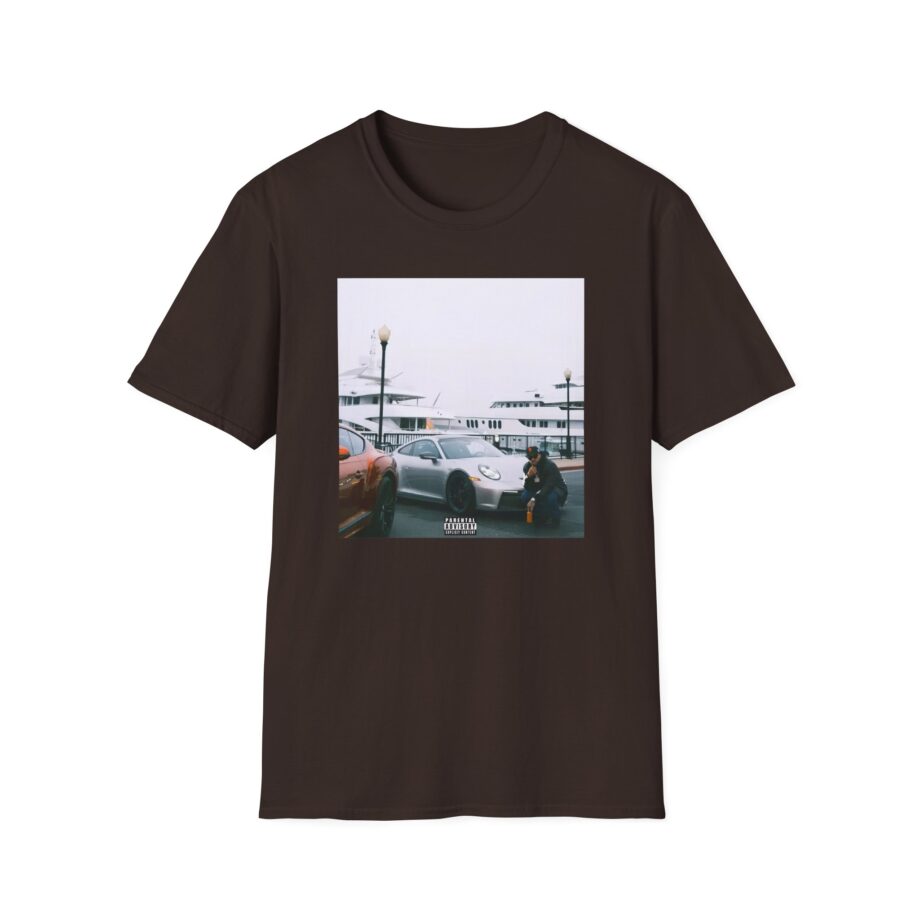 Larry June Spaceships on the Blade Unisex Softstyle T-shirt