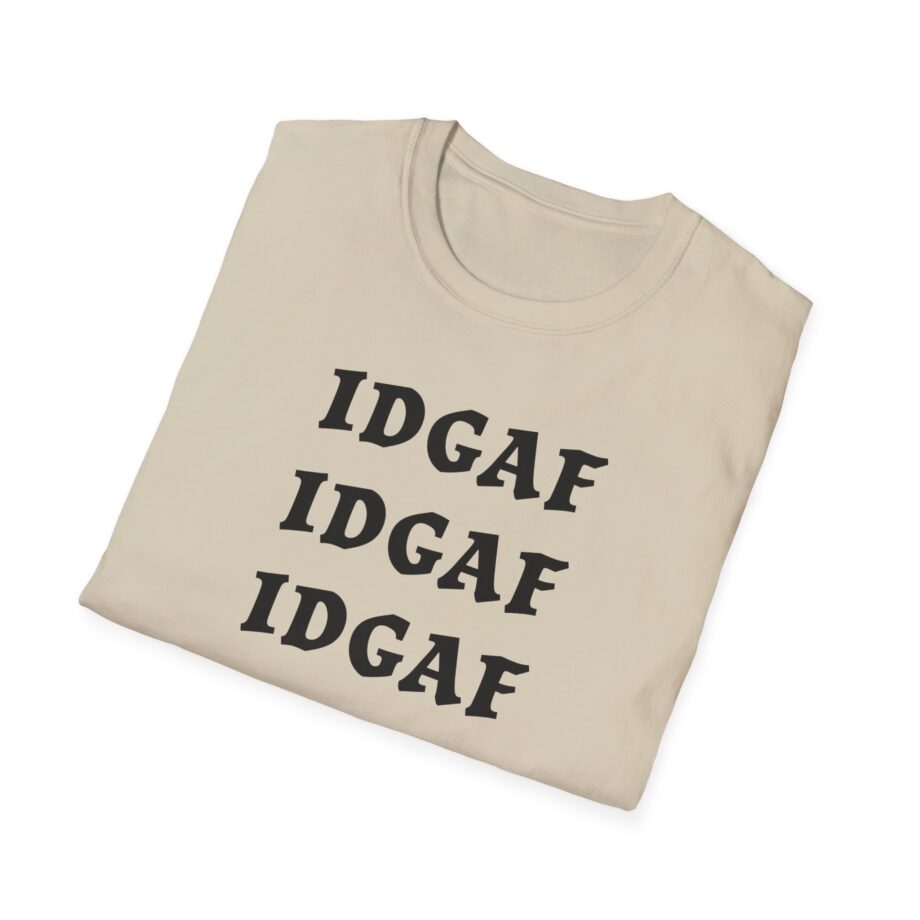 Sadie Crowell Idgaf Neon Middle Finger Unisex Softstyle T-shirt