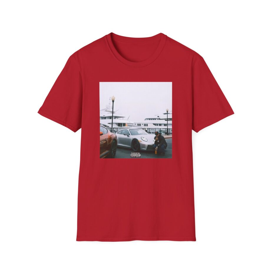 Larry June Spaceships on the Blade Unisex Softstyle T-shirt