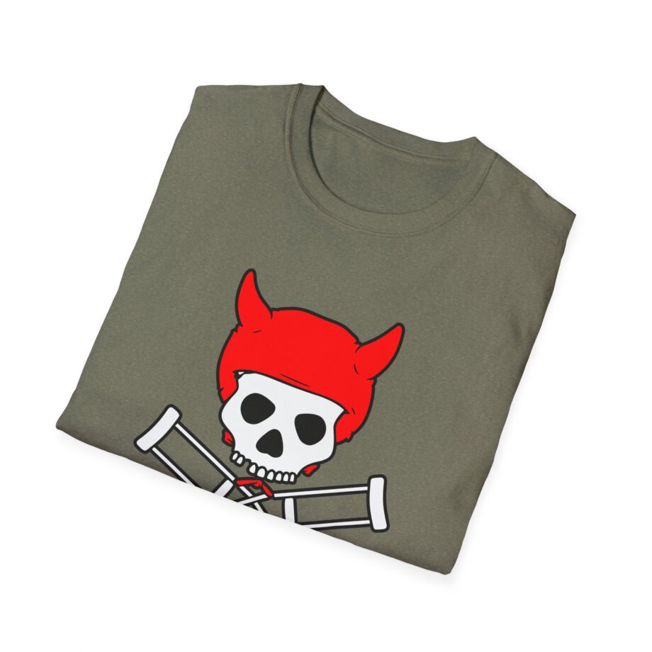 Jackass Devil Horns Skull & Crossbones Unisex Softstyle T-Shirt