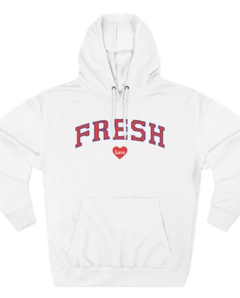 Fresh Love Heart  Three-panel Fleece Hoodie