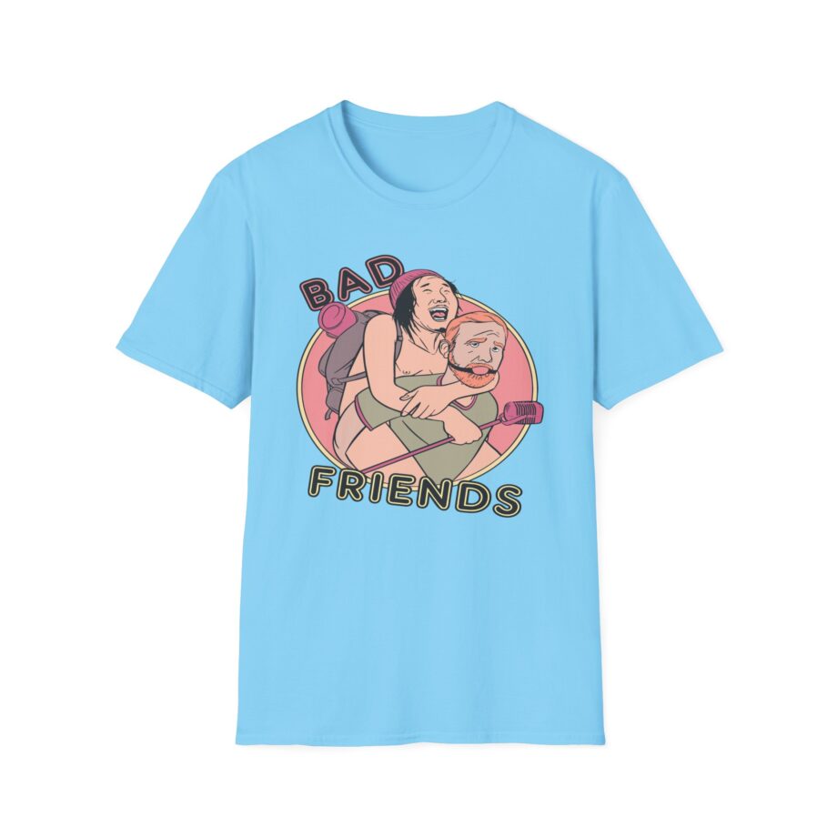 Andrew Santino Piggy Back Bad Friends Podcast Unisex Softstyle T-shirt