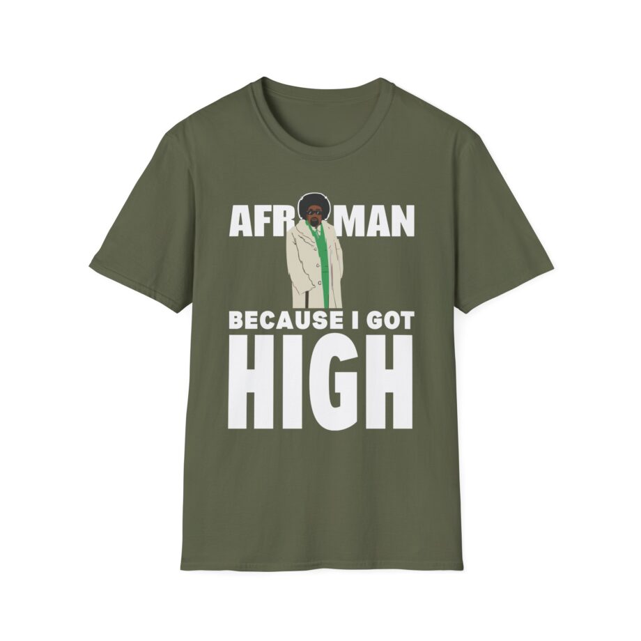 Because I Got High Afroman Unisex Softstyle T-Shirt