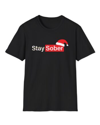 Daydrian Harding Xmas Stay Sober Unisex Softstyle T-shirt