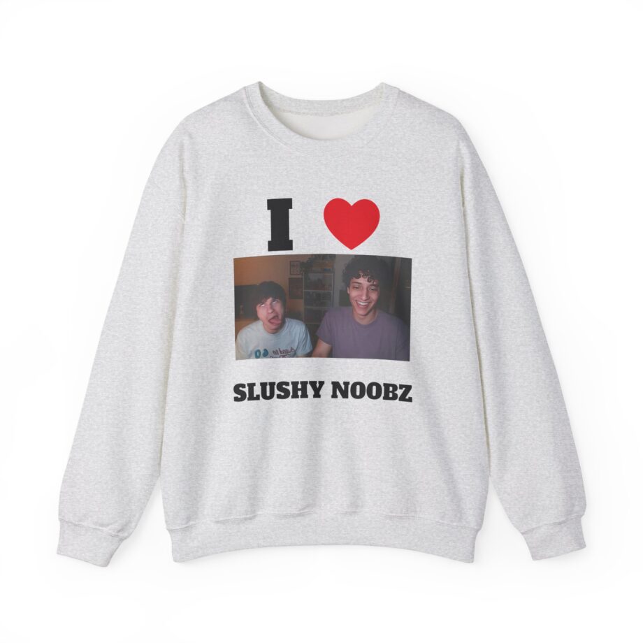 I Heart Slushy Noobz Unisex Heavy Blend Crewneck Sweatshirt