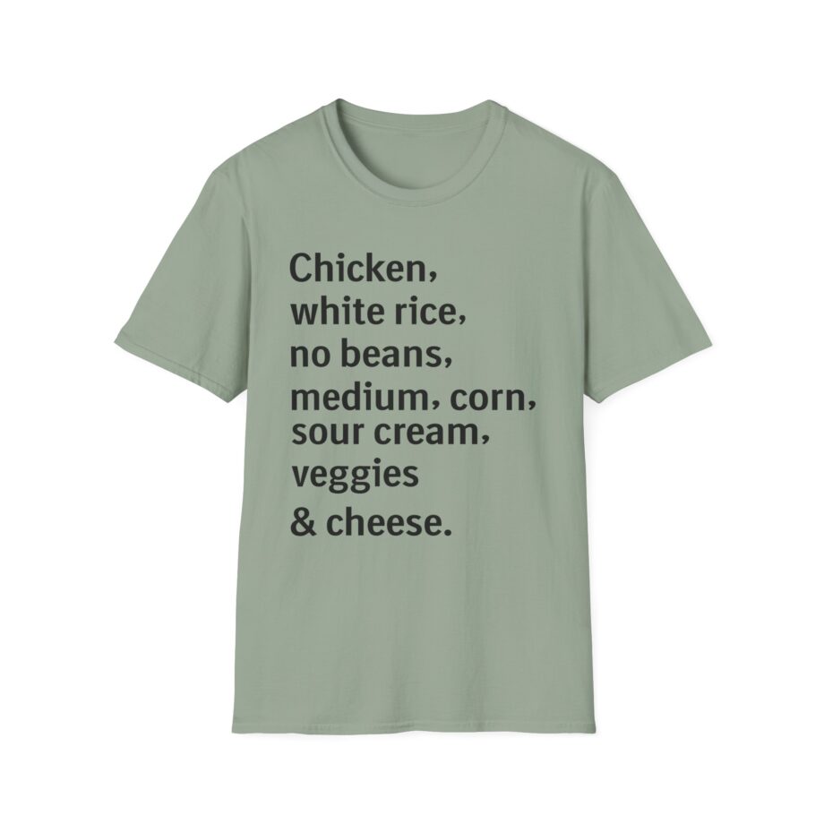 Chipotle Custom Order Unisex Softstyle T-shirt