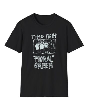 Title Fight Floral Green Unisex Softstyle T-Shirt