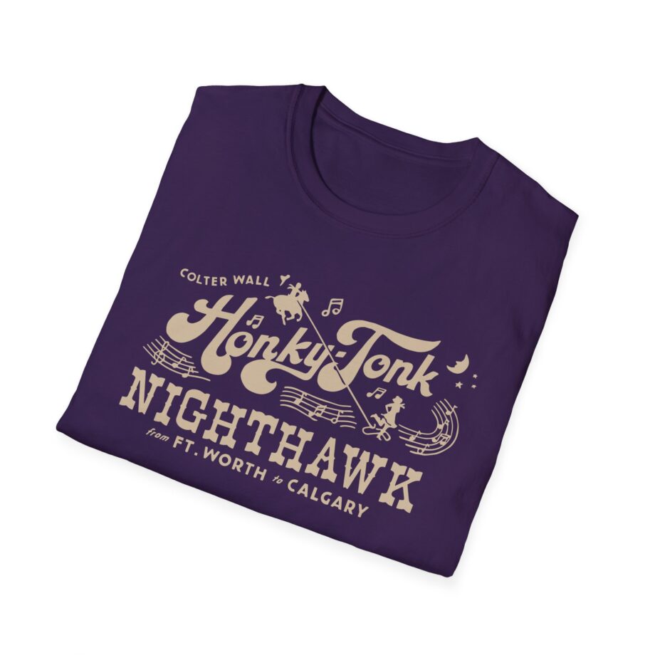 Colter Wall Honky-tonk Nighthawk Unisex Softstyle T-shirt