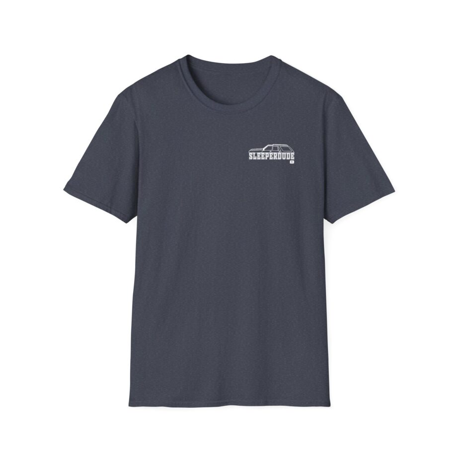 Sleeperdude It'sjust a Little Whiskey Dent on Back Unisex Softstyle T-Shirt