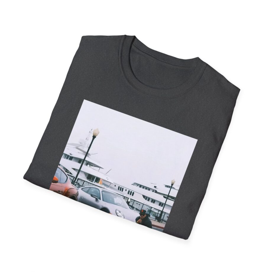 Larry June Spaceships on the Blade Unisex Softstyle T-shirt